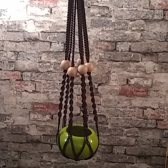 Vintage Other - Vintage Hanging Pot Planter